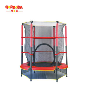 Kids trampoline with safety net-6
