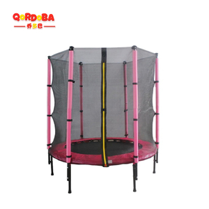 Kids trampoline with safety net-13