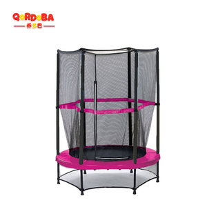 Kids trampoline with safety net