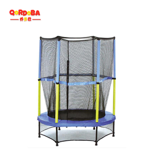 Kids trampoline with safety net-6