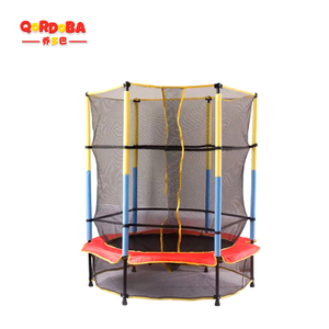 Kids trampoline with safety net-6