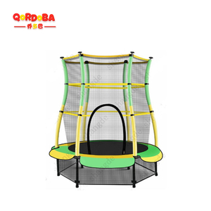 Kids trampoline with safety net-18