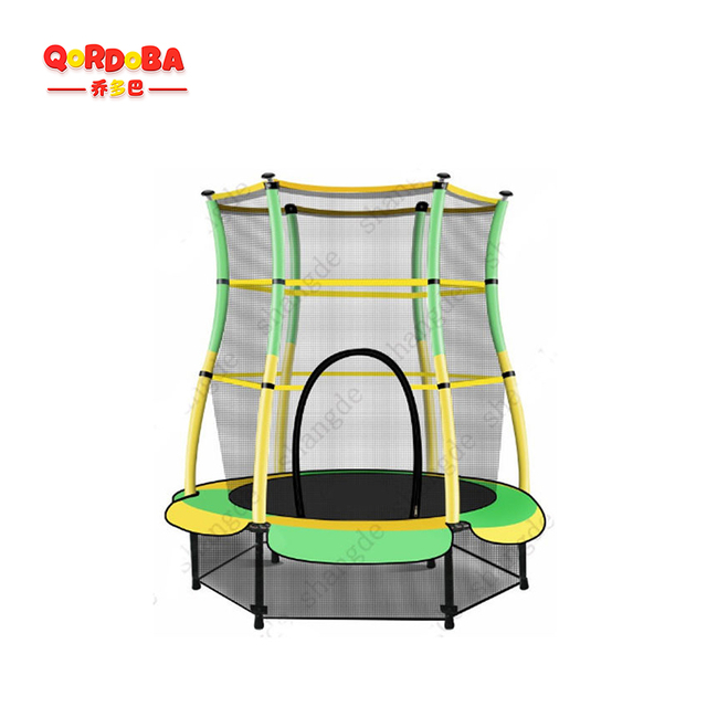 Kids trampoline with safety net-18