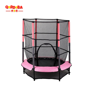 Kids trampoline with safety net