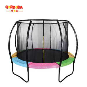 Kids trampoline with safety net-9