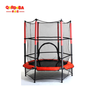 Kids trampoline with safety net-13