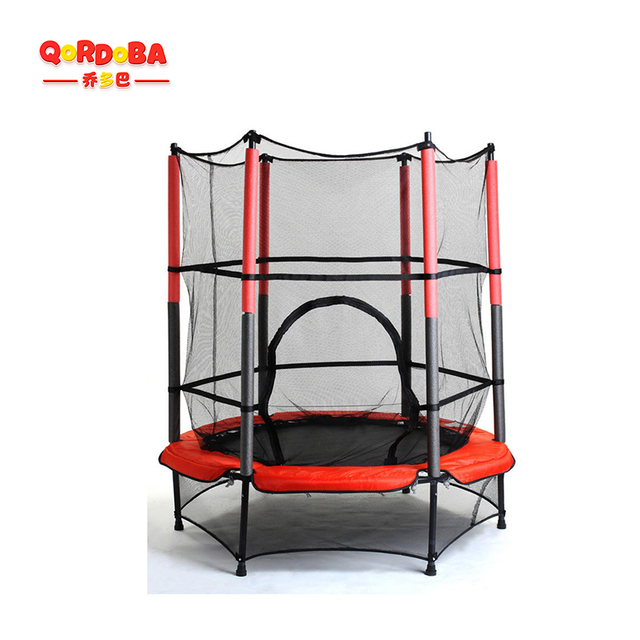 Kids trampoline with safety net-13