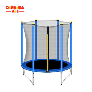 Kids trampoline with safety net-9