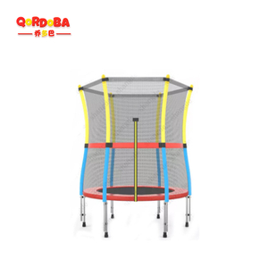 Kids trampoline with safety net-18