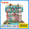 Indoor Ninja Warrior Structure with Rope Net Climbing Obtacles Game for Amusement Park