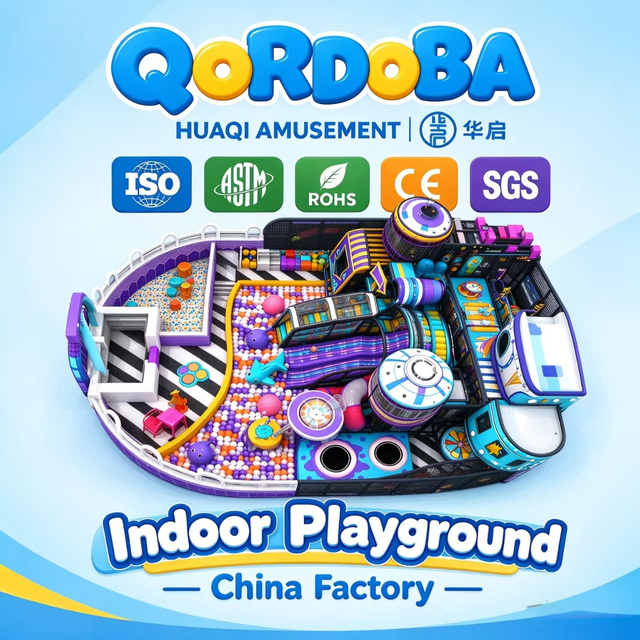 Commercial Punk Indoor Playground with Spiral Slides And Zipline Adventures for Family Entertainment Center