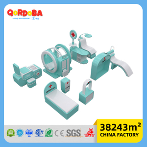 Kids Role Play Equipment with Simulated Career Scenes for Indoor Play Centers