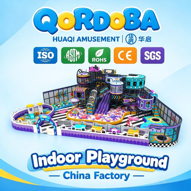 Modern Punk Playground with Horn Slides And Trampolines for Kids And Families Worldwide