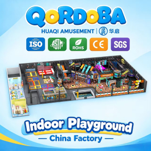 Punk-Themed Indoor Playground with LED Slides And Trampolines for Modern Family Entertainment Center