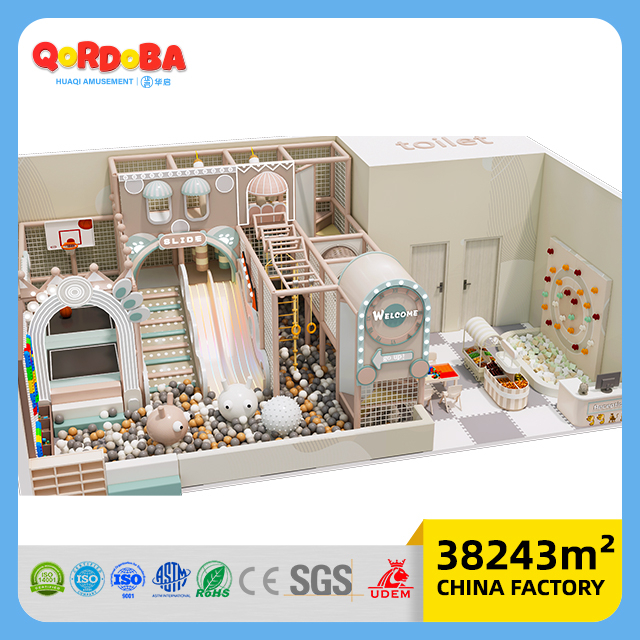 Kids Mini Park with Soft Play Equipment for Children's Entertainment Playground