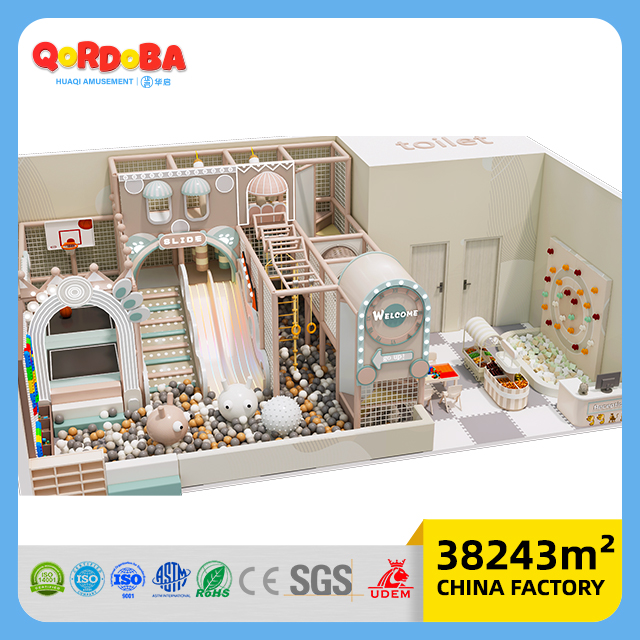 Kids Mini Park with Soft Play Equipment for Children's Entertainment Playground