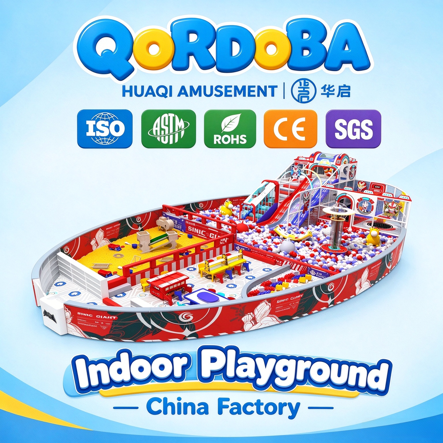Sinic Giants Indoor Playground with Interactive Games And DIY Crafts for Family Entertainment Center