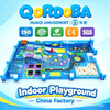 Complete Indoor Family Entertainment Center with LED Slides and Sand Pit for Commercial Kids Playground Project