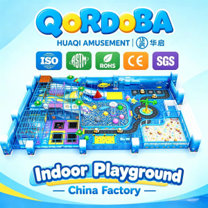 Ocean Theme Indoor Playground with Trampoline And Traffic Town for Safe Indoor Amusement Park