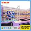 Custom Macaron Themed Children Playground with Full Soft Padding for Kids Park