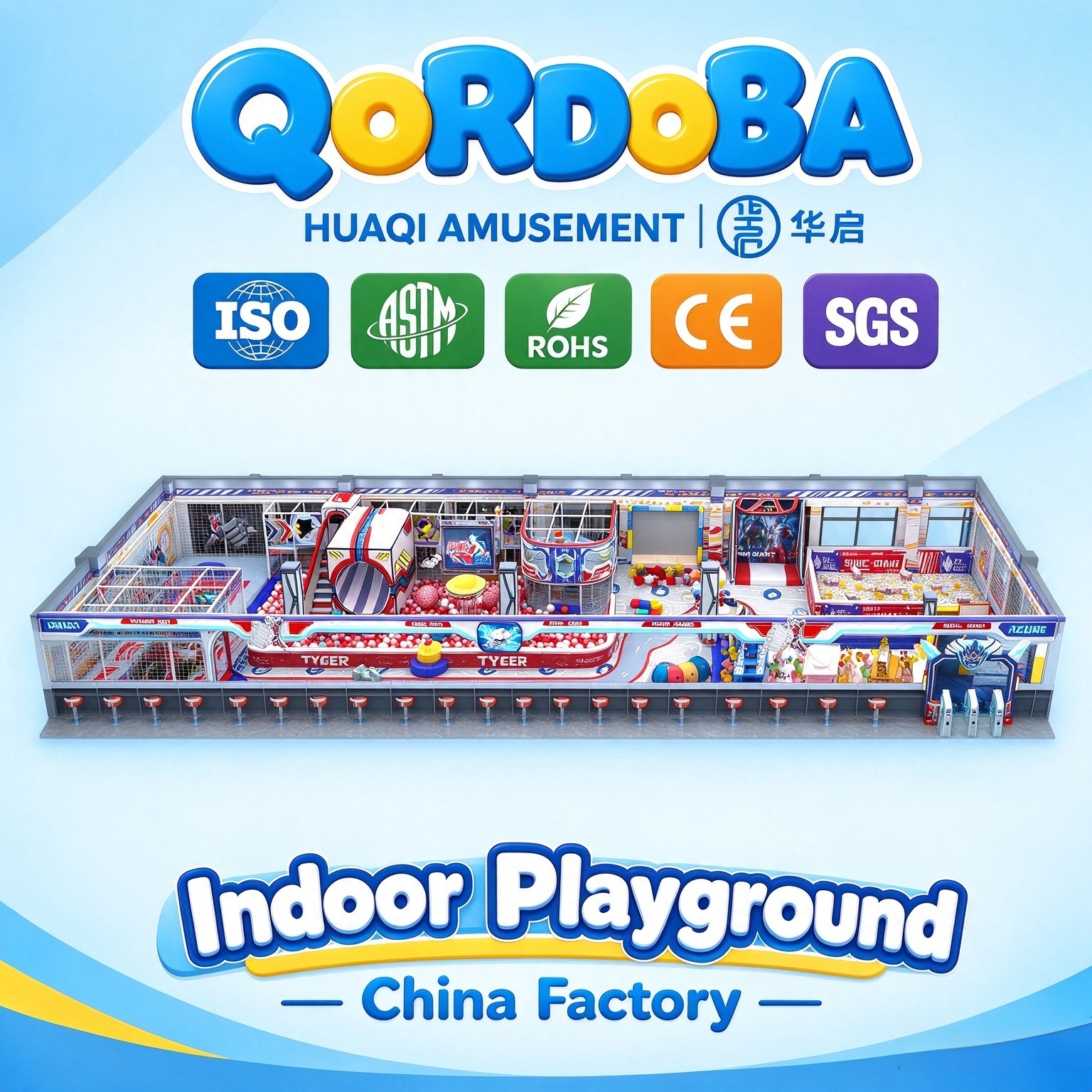 High Quality Sinic Giants Themed Playground with Horn Slides And Ball Pits for Great Family Leisure