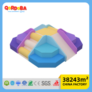 Custom toddler soft play space with slides and climbs for gentle indoor playground games