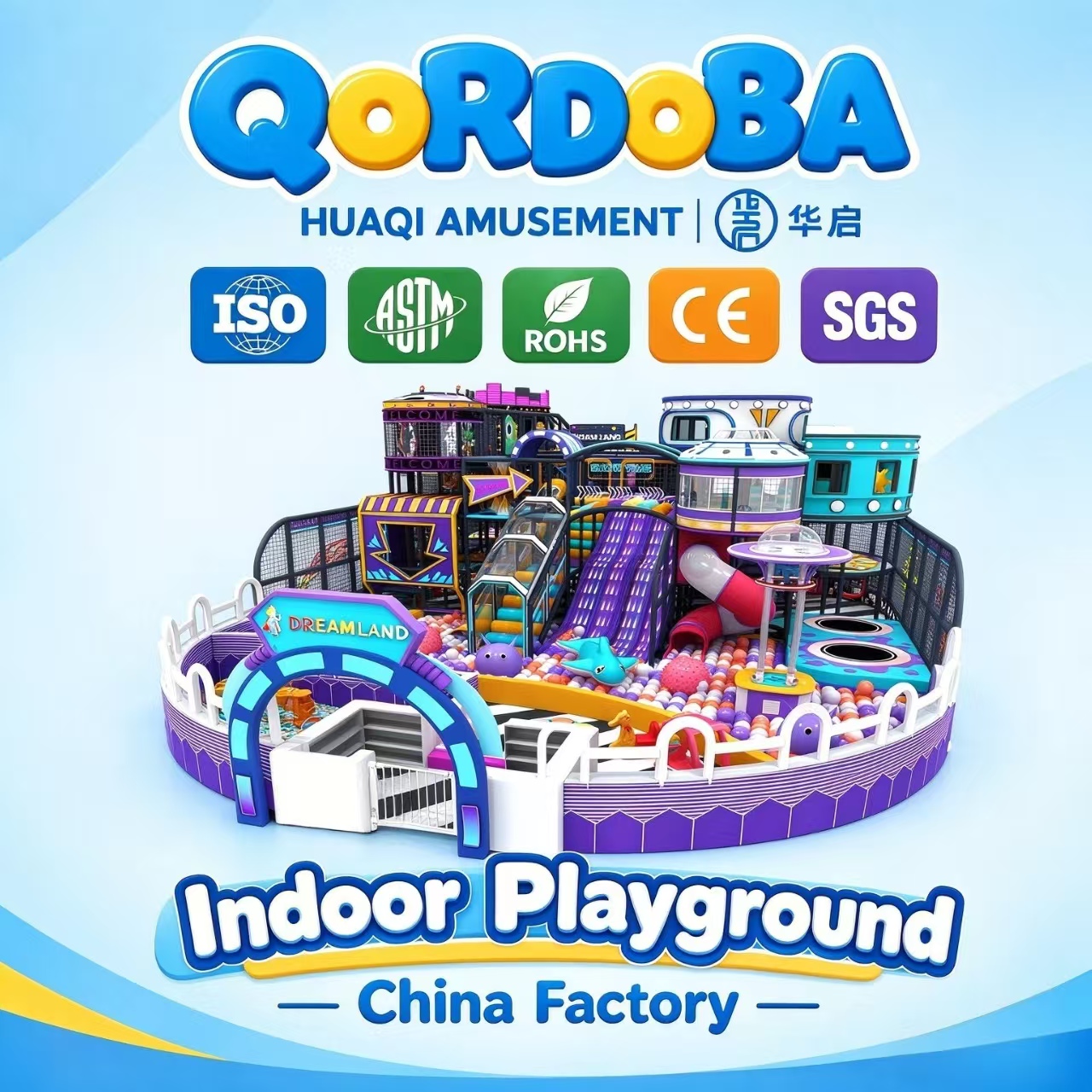 Punk-Themed Family Entertainment Center with Trampolines and AR Sports for Indoor Playground