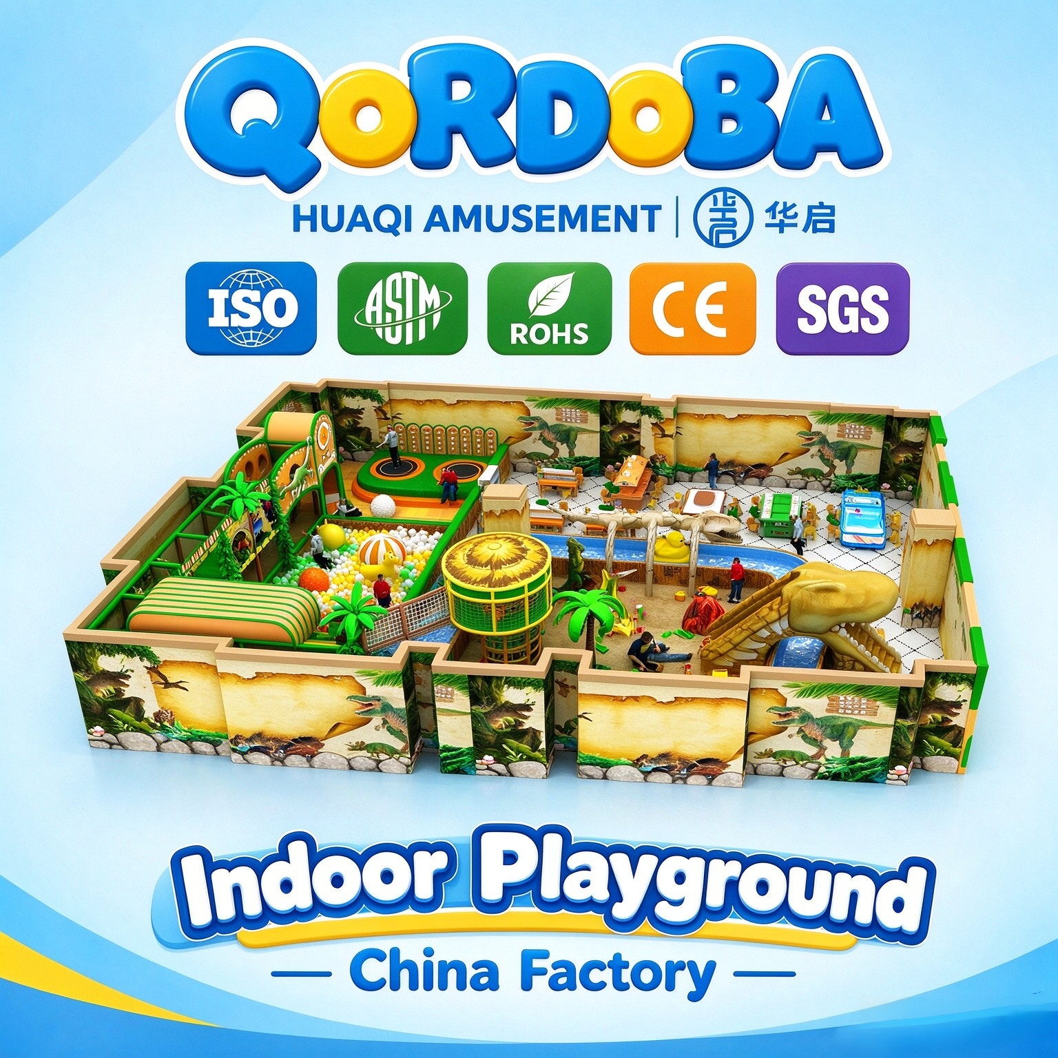 Forest-Themed Family Entertainment Center with Trampolines And AR Sports for Indoor Playground