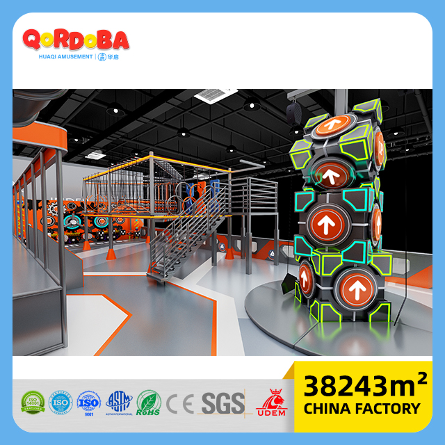 Commercial Family Entertainment Center with Custom Zip Line ASTM And CPSC Certified