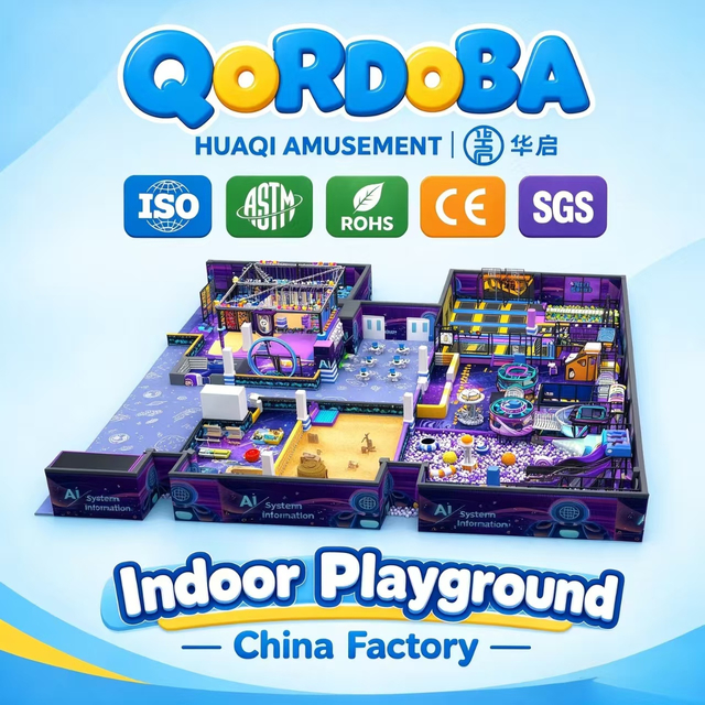 Custom Punk Indoor Playground with Rope Courses And Zipline Adventures for Commercial Entertainment Venues