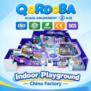 Punk-Themed Indoor Playground with LED Slides And Trampoline Games for Modern Family Entertainment Center