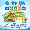 Jungle Themed Indoor Playground with Interactive Projection Games And Carousel Rides for Family Entertainment