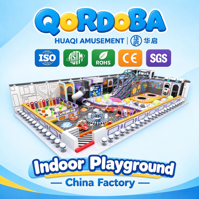 Creative Space Indoor Playground with LED Slides And Projection Games for Modern Family Entertainment Center