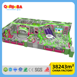 Customizable Space Themed Children Playground with LED Strips for Children's Entertainment