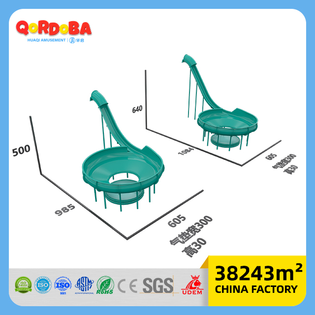 Commercial Kids Slide Equipment with Custom Dimensions for Children's Playground