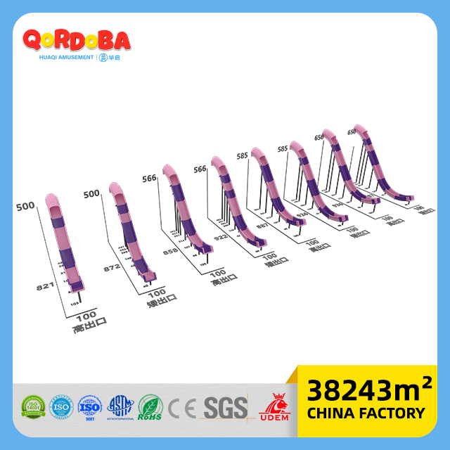 Commercial Kids Slide Equipment with Custom Dimensions for Children's Playground