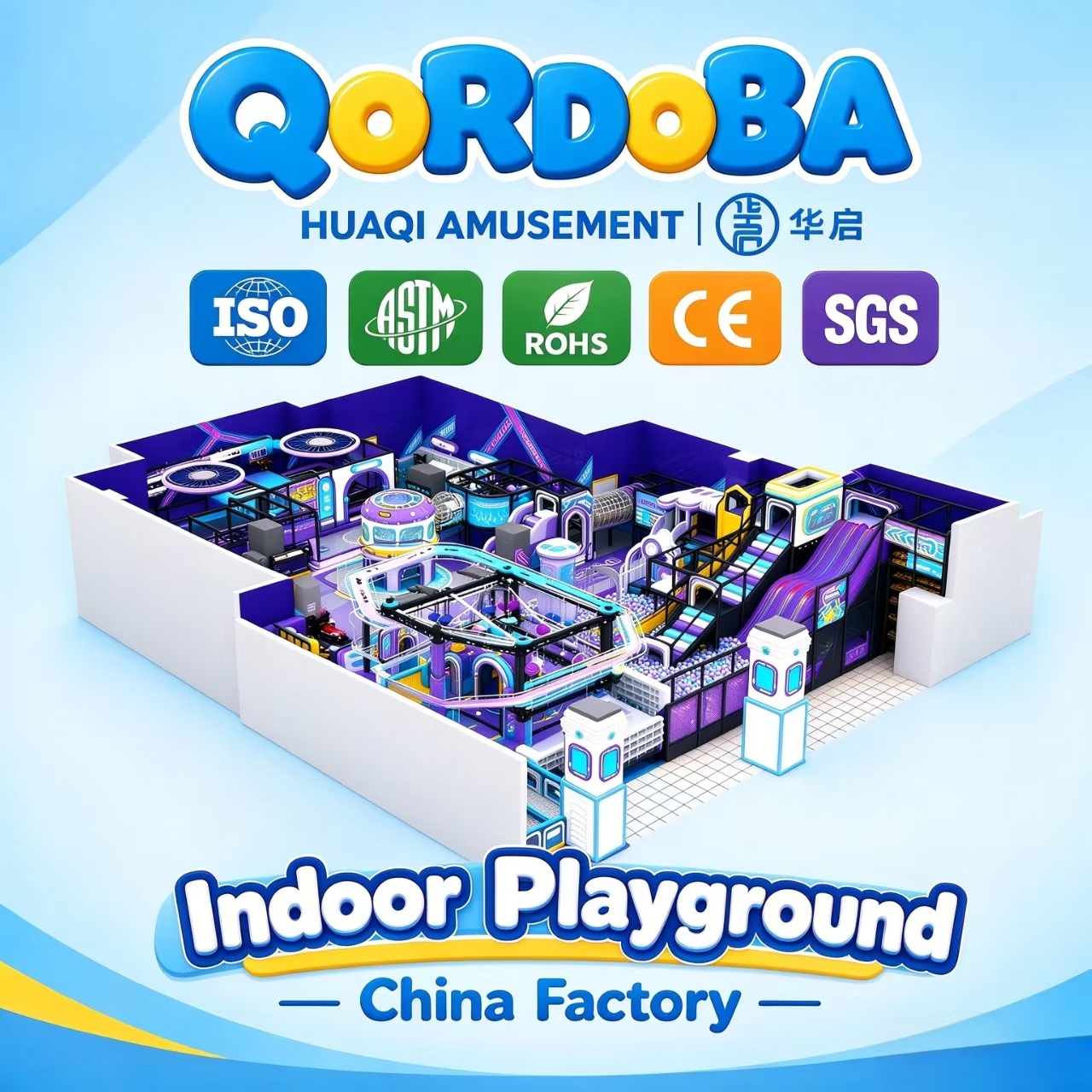 Commercial Punk Indoor Playground with Donut Slides, Climbing Walls And Zipline Adventures for Family Fun