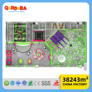 Customizable Space Themed Children Playground with LED Strips for Children's Entertainment