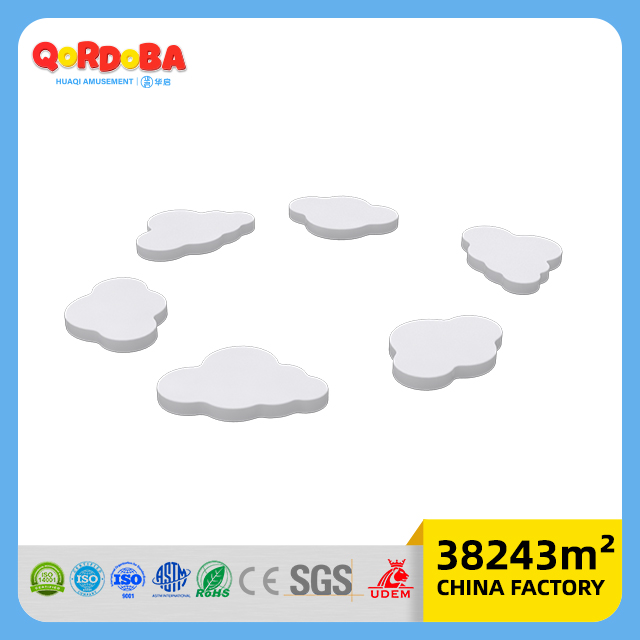 Custom Shaped Polyamide Rainbow Net with Nylon Rope for Indoor Outdoor Playground Ninja Course