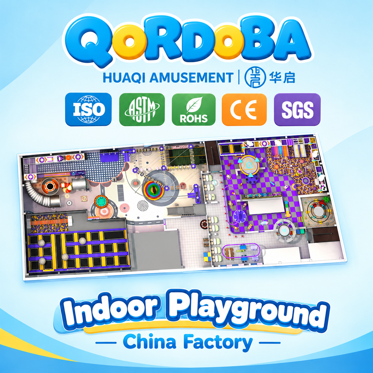 Indoor Family Entertainment Center with Giant Slides for Kids Fun And Adventure Games