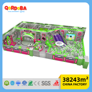 Customizable Space Themed Children Playground with LED Strips for Children's Entertainment
