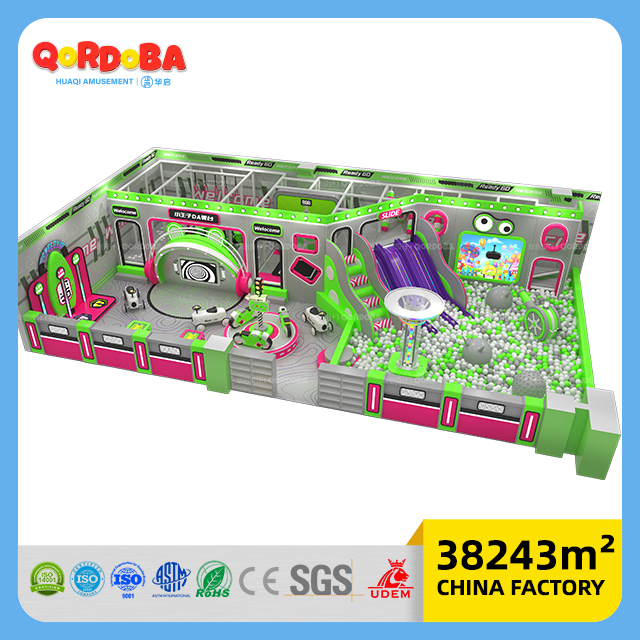 Customizable Space Themed Children Playground with LED Strips for Children's Entertainment