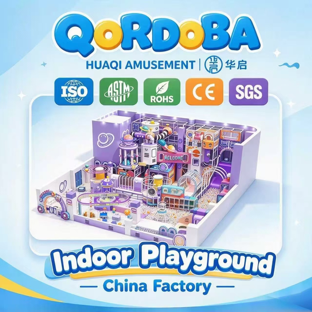 Customized Indoor Playground with Big Slides for Family Entertainment And Kids Fun