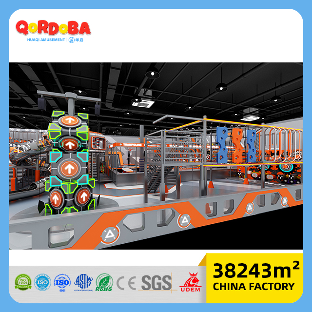 Commercial Family Entertainment Center with Custom Zip Line ASTM And CPSC Certified
